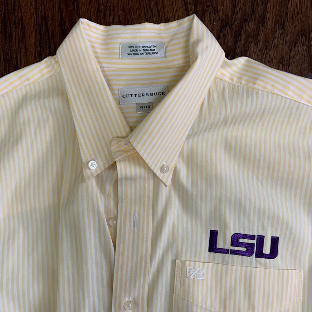 LSU dress shirt Cutter & Buck sz XL Excellent!